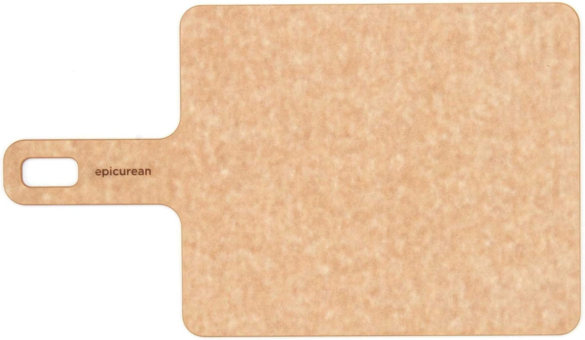Epicurean Handy Series Cutting Board with Handle, 9-Inch by 7-Inch, Natural