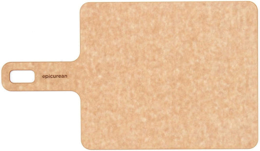 Epicurean Handy Series Cutting Board with Handle, 9-Inch by 7-Inch, Natural
