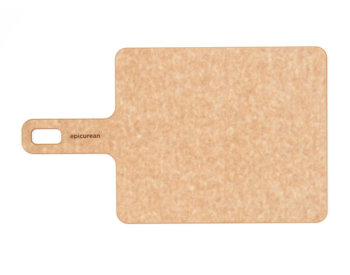 Epicurean Handy Series Cutting Board with Handle, 9-Inch by 7-Inch, Natural