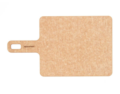Epicurean Handy Series Cutting Board with Handle, 9-Inch by 7-Inch, Natural