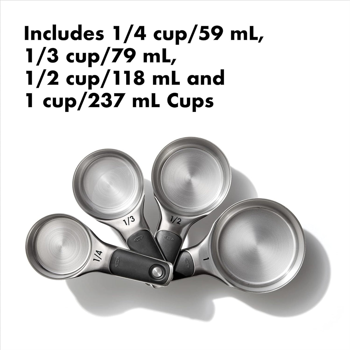 OXO Good Grips 8 Piece Stainless Steel Measuring Cups and Spoons Set