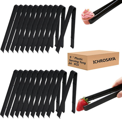 Plastic Serving Tongs Disposable Kitchen Tongs for Food Salad