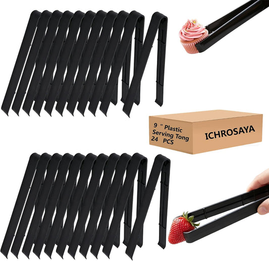 Plastic Serving Tongs Disposable Kitchen Tongs for Food Salad