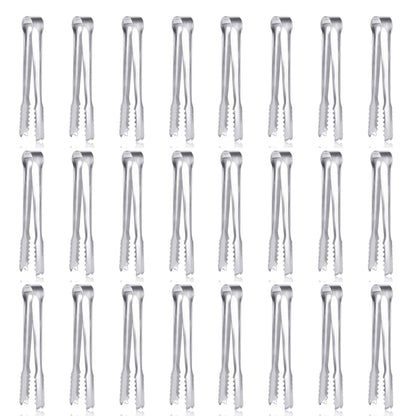 12 Pack Premium Small Serving Tongs, Dmoera Mini Stainless Steel Appetizer Tongs, 5Inch,5.2Inch(12.7cm)