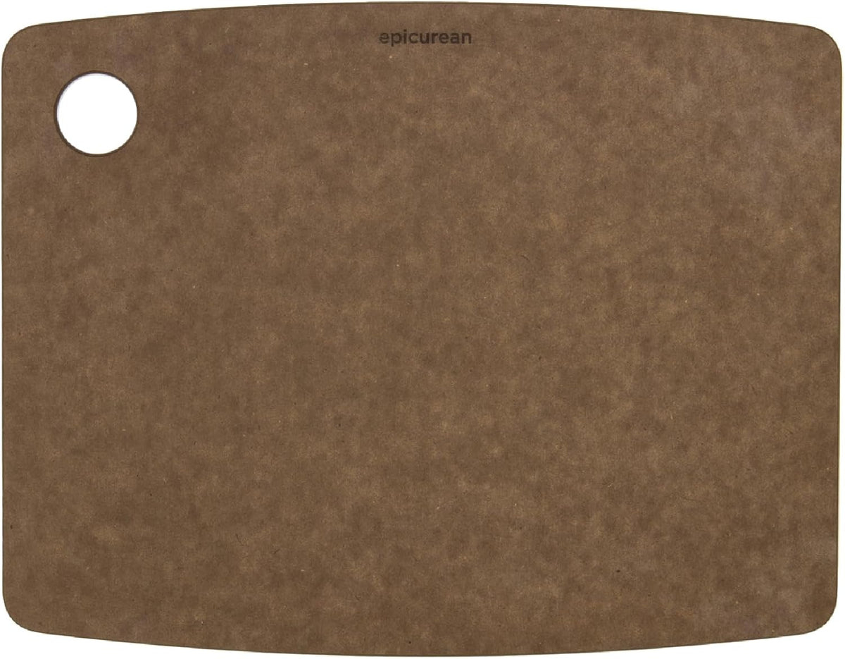 Epicurean Kitchen Series 14.5" × 11.25" Cutting Board, Non-Toxic, Dishwasher Safe, Made in the USA, Nutmeg