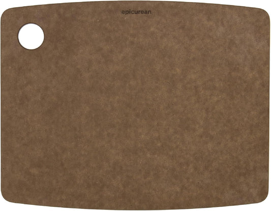 Epicurean Kitchen Series 14.5" × 11.25" Cutting Board, Non-Toxic, Dishwasher Safe, Made in the USA, Nutmeg