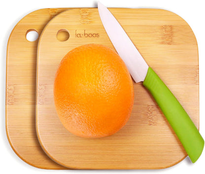 Home Mini Cutting Board Small Fruit Cutting Board Solid Bamboo Wood Board for Baby Infant dormitoryＩSet of 2