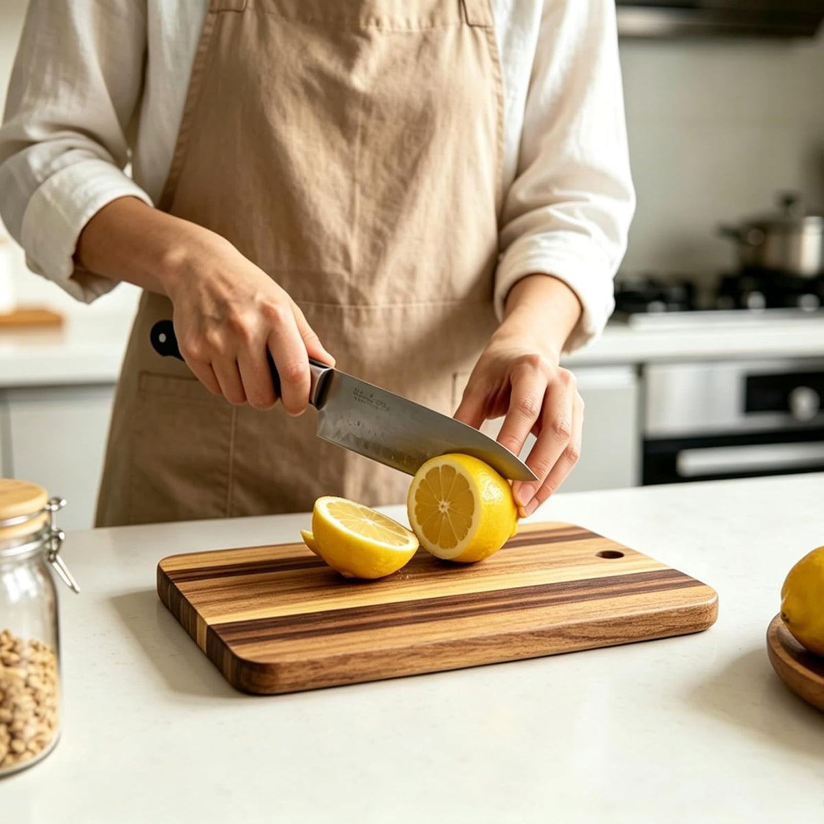Small Acacia Wooden Cutting Boards for Kitchen，Mini Size 9" x 5.9"