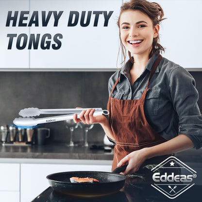Metal Tongs For Cooking Up To 600°F Kitchen Tongs 3PCS - 9", 12 inch