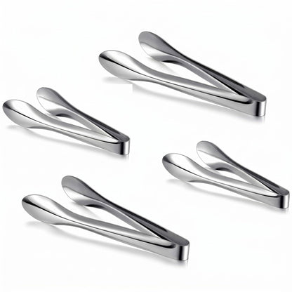 2 Pack Silver Polished Serving Tongs 9 Inch,12 Inch