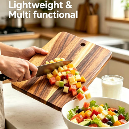 Small Acacia Wooden Cutting Boards for Kitchen，Mini Size 9" x 5.9"