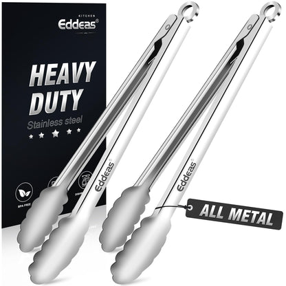 Tongs For Cooking Up To 600°F Metal Kitchen Tweezers Tongs 12", 9 in