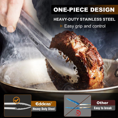 Metal Tongs For Cooking Up To 600°F Kitchen Tongs 3PCS - 9", 12 inch