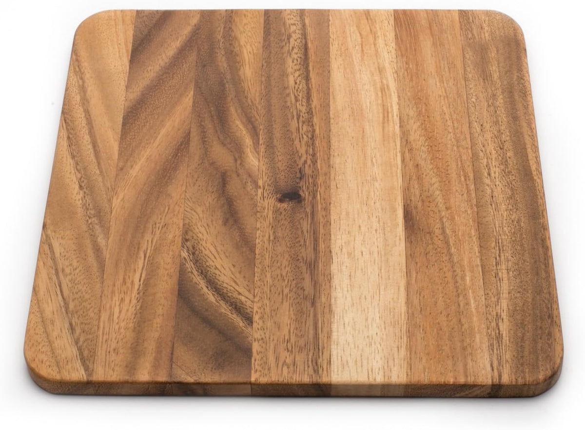 Ironwood Gourmet Square Cutting Board, Acacia Wood 0.5 x 9 x 9 inches