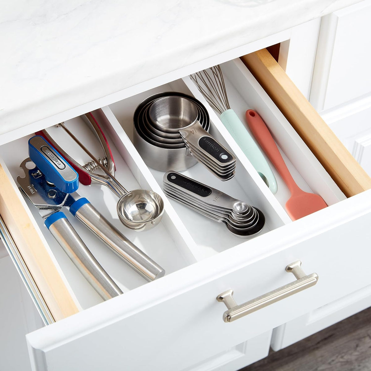 Farberware Professional Stainless SteelMeasuring Spoons Precision and Ease in Every Scoop, Features Magnetic Handles for Easy Storage, Dishwasher Safe