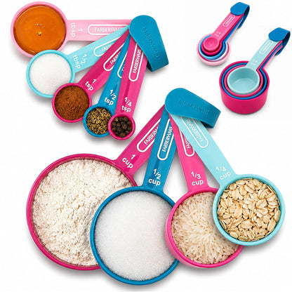 Farberware Color 9-Piece Measuring Cups and Spoons Set, Set of 9