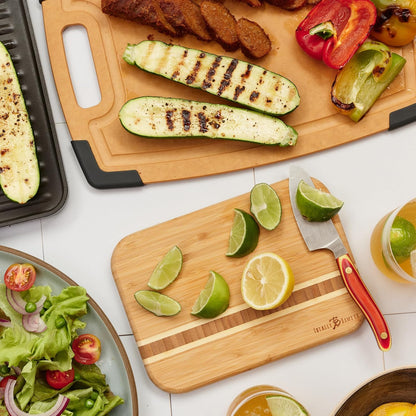 Totally Bamboo Barbados Small Bamboo Cutting Board, 9 x 6.5 Inches