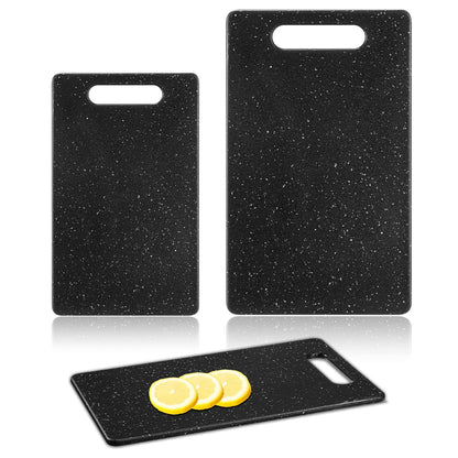 Lounsweer Small Plastic Cutting Board Kitchen, 6" X 10", Black