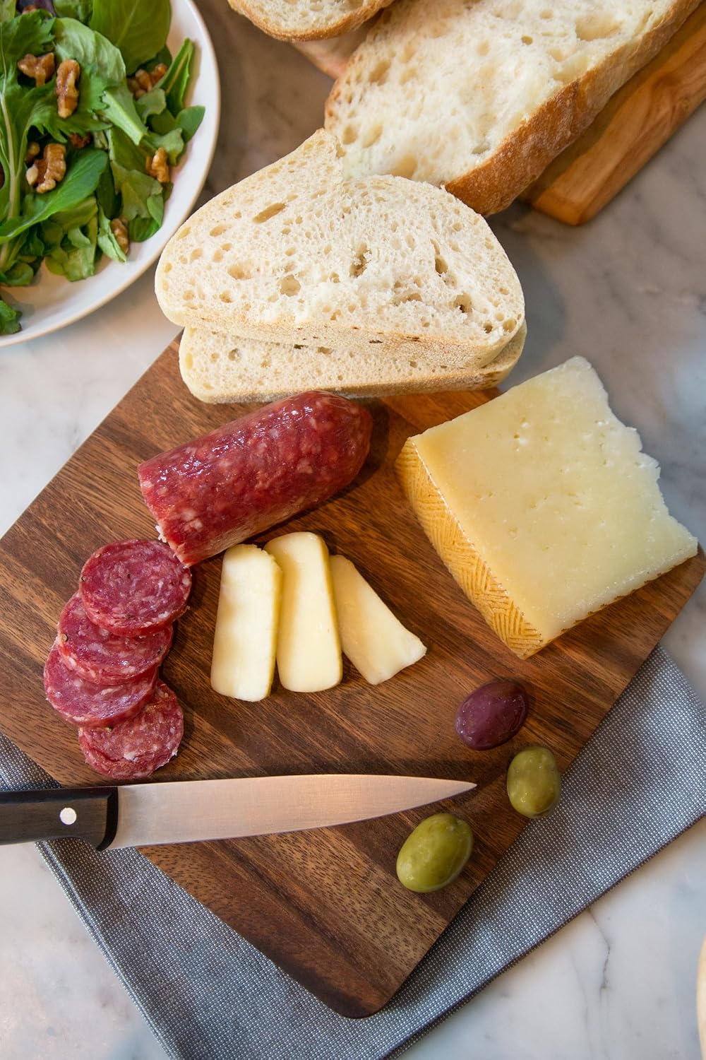 Ironwood Gourmet Square Cutting Board, Acacia Wood 0.5 x 9 x 9 inches