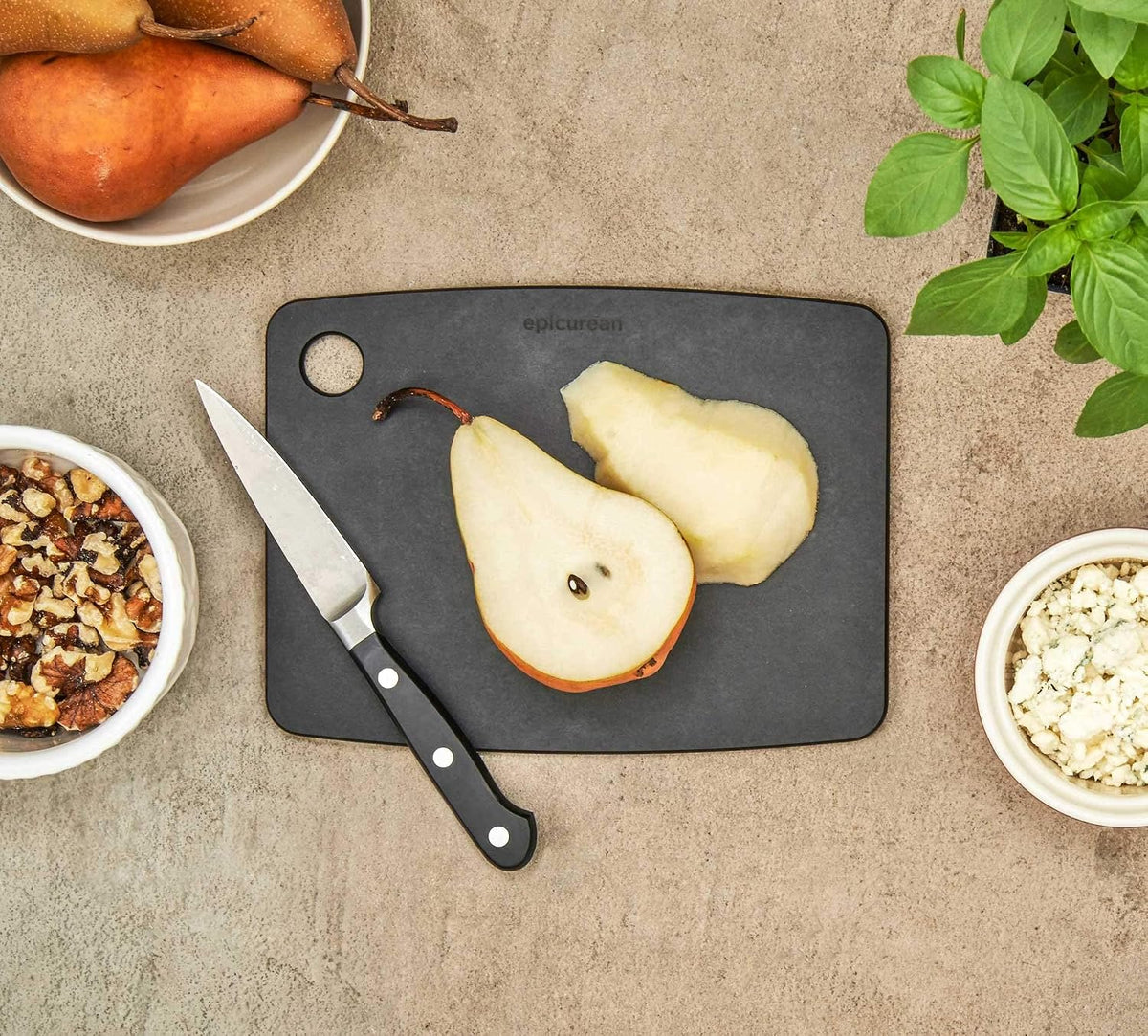 Kitchen Series 8" × 6" Cutting Board in Slate