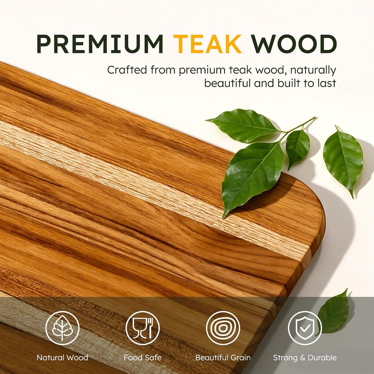 Teak Cutting Board Small 9" Wood Cutting Boards For Kitchen Wooden Mini