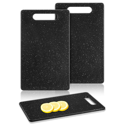Lounsweer Small Plastic Cutting Board Kitchen, 6" X 10", Black