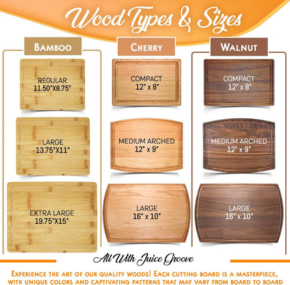 Personalized Cutting Board - Personalized Wedding Gifts for Couple - Custom Cutting Board Wood Engraved- Housewarming Gifts New Home - Best Present for Wedding, Bridal Shower, Engagement & Anniversary