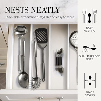 Styled Settings Stainless Steel Magnetic Measuring Spoons Set, 8-Piece
