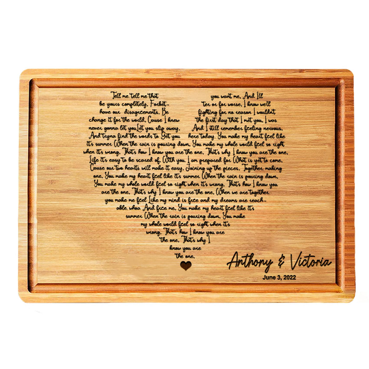 Personalized Cutting Board, Custom Bamboo Engraved Charcuterie Boards - Best Present for Wedding, Bridal Shower, Engagement, Anniversary, Housewarming, Gift Idea for Couples Bride, Parent, Family