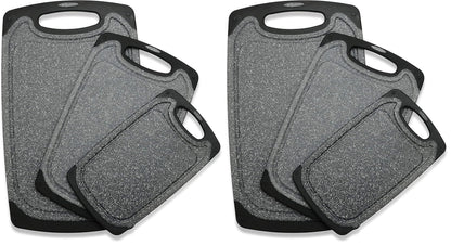 Viretang Plastic Cutting Boards Set of 3,BPA Free,Dishwasher Safe