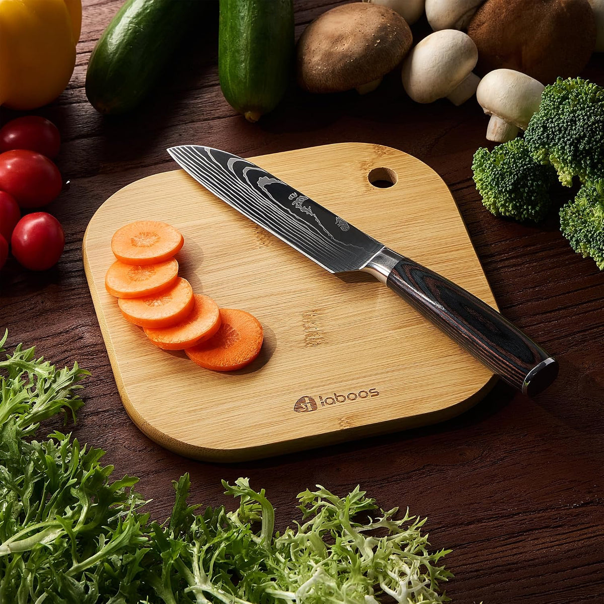 Home Mini Cutting Board Small Fruit Cutting Board Solid Bamboo Wood Board for Baby Infant dormitoryＩSet of 2